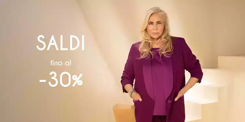Saldi fino al 30% Saldi fino al 30%