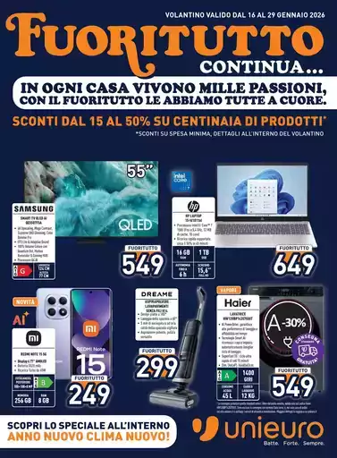 FUORITUTTO continua da Unieuro!
