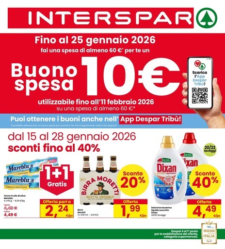 Sconti fino al 40%
