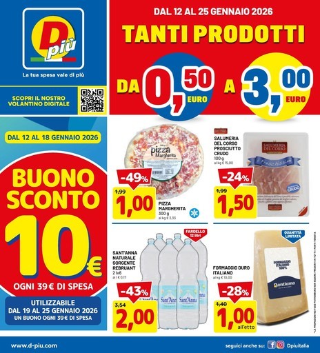 Tanti prodotti da 0.50€ a 3.00€