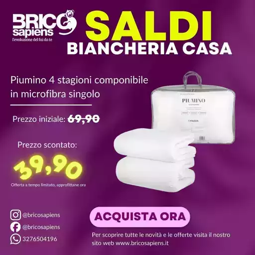 Saldi biancheria casa