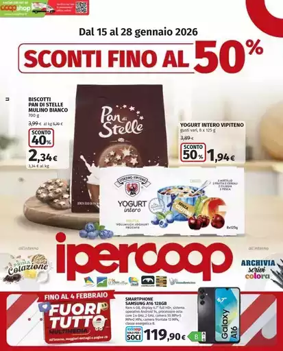 Sconti fino al 50%
