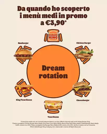 Menu promo a 3.90€