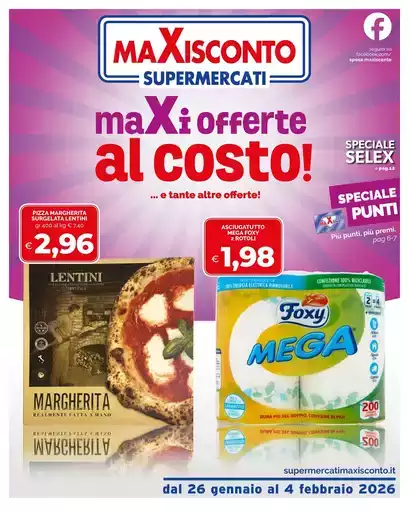 Maxi offerte al costo