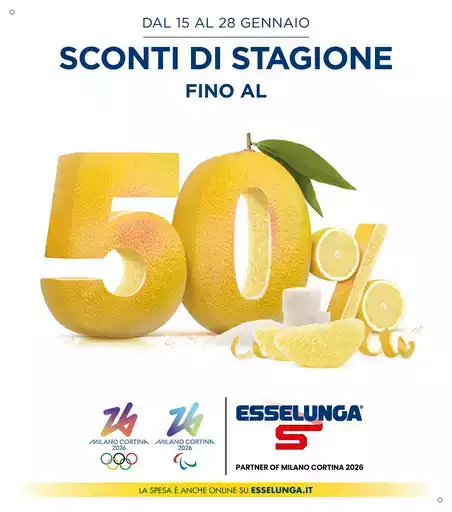 Sconti fino al 50%