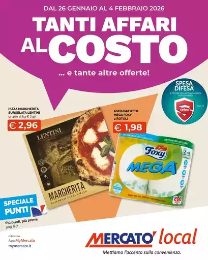 Tanti affari al costo Tanti affari al costo