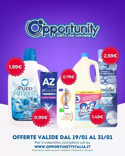 Offerte valide dal 19/01 al 31/01