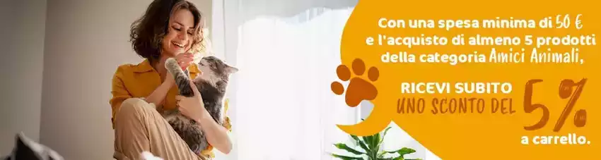 Ricevi subito uno sconto del 5%