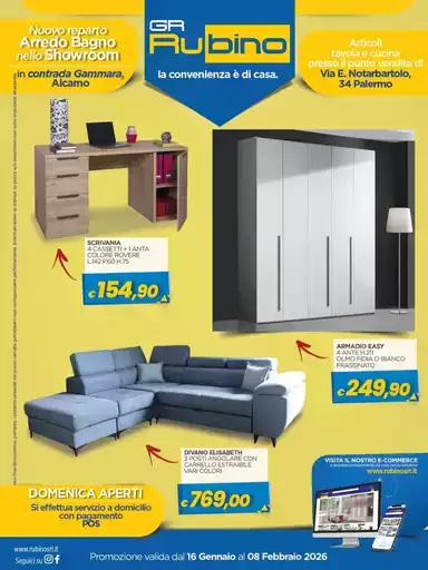 Promozione valide dal 16 gennaio al 08 febbraio