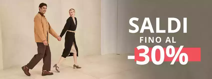 Saldi fino al -30%