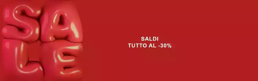 Saldi tutto al -30%