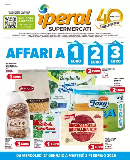 Affari a 1,2,3 euro