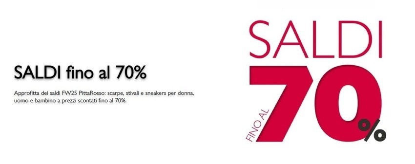 Saldi fino al -70%
