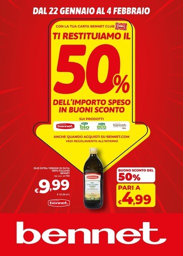 Ti restituiamo il 50%