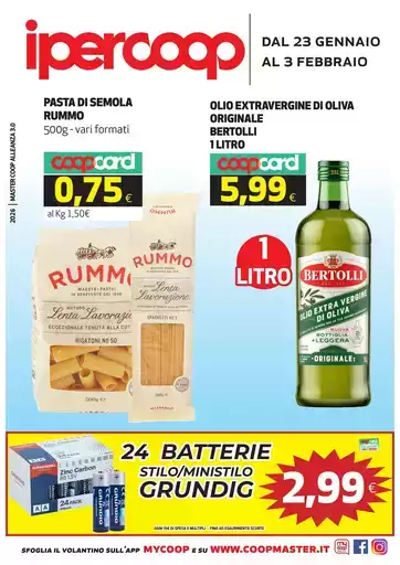 dal 23 gennaio AL 3 FEBBRAIO