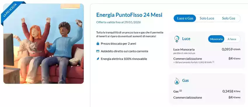 Energia puntofisso 24 mesi
