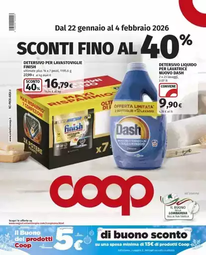 Sconti fino al 40%
