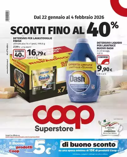 Sconti fino al 40%