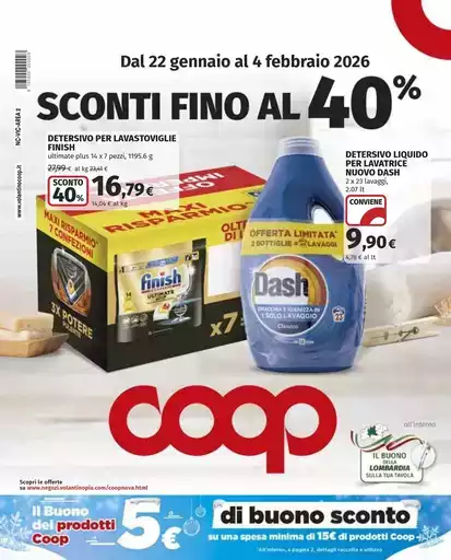 Sconti fino al 40%