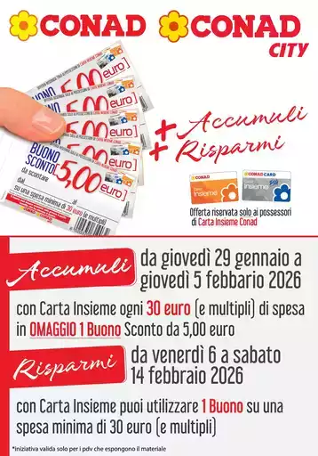 + ACCUMULI + RISPARMI