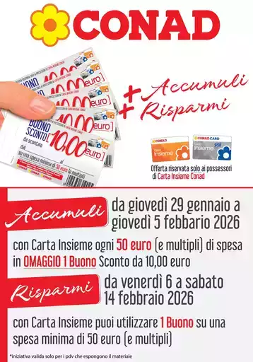 + ACCUMULI + RISPARMI + ACCUMULI + RISPARMI