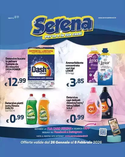 Offerte valide dal 26 gennaio al 8 febbraio