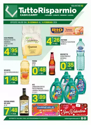 Offerte valide dal 26 Gennaio all' 8 Febbraio