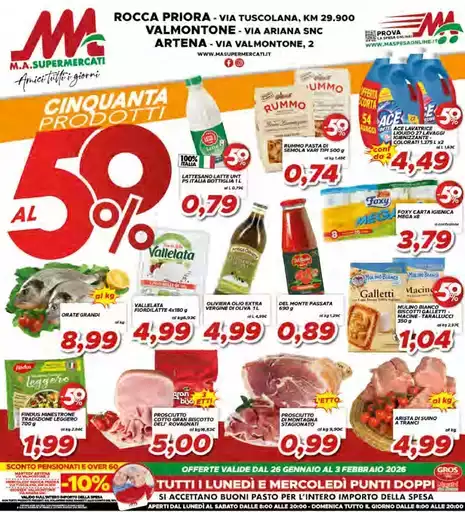 Cinquanta prodotti 50%