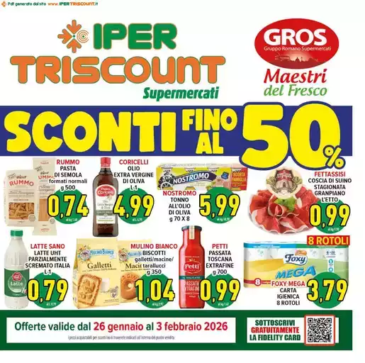 Offerte valide dal 26 gennaio al 3 febbraio 2026