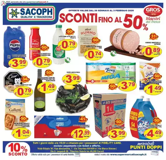 Sconti fino al 50% Sconti fino al 50%