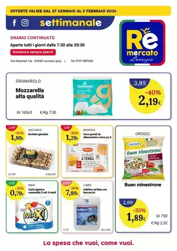 Offerte valide dal 27 gennaio al 2 febbraio 2026 Offerte valide dal 27 gennaio al 2 febbraio 2026