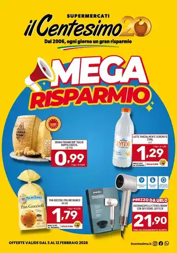 Mega risparmio Mega risparmio