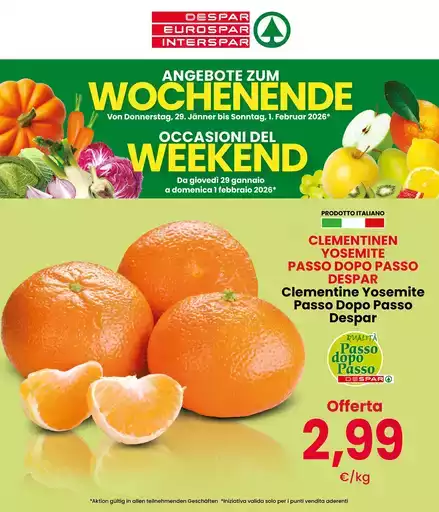 Occasioni del weekend