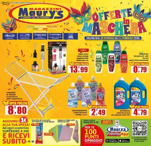 Offerte in maschera Offerte in maschera