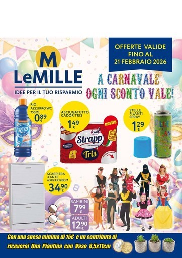 A carnavale ogni sconto vale A carnavale ogni sconto vale