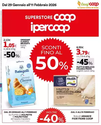 Sconti fino al 50%