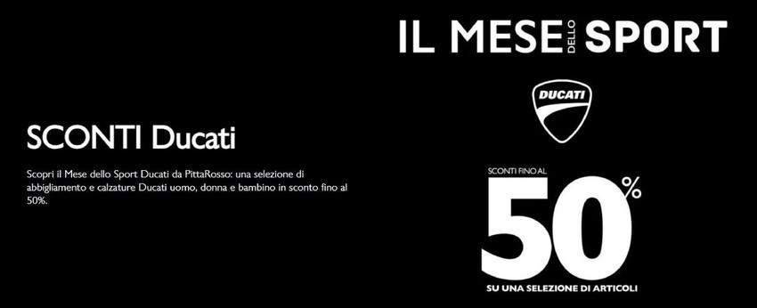 Sconti Ducati 50%