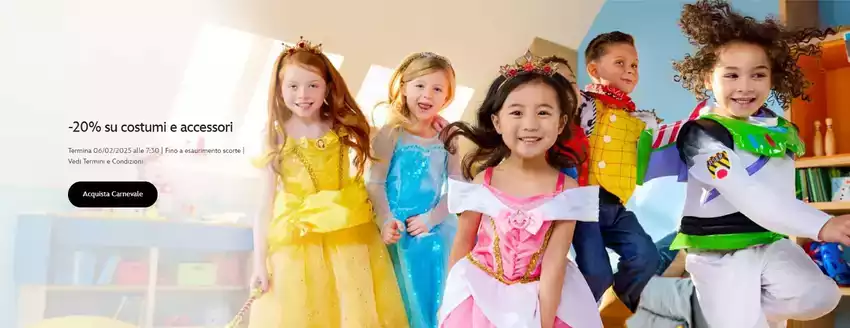 -20% su costumi e accessori -20% su costumi e accessori