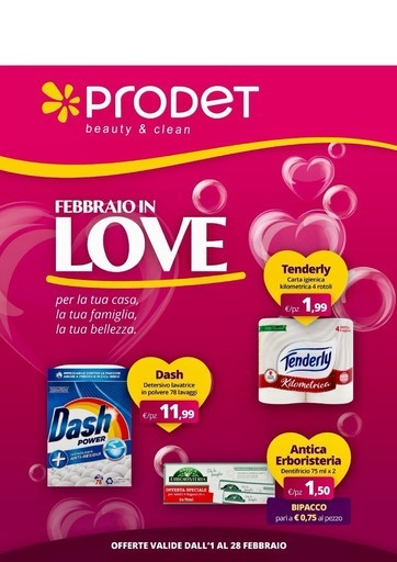 Offerte valide dall'1 al 28 febbraio