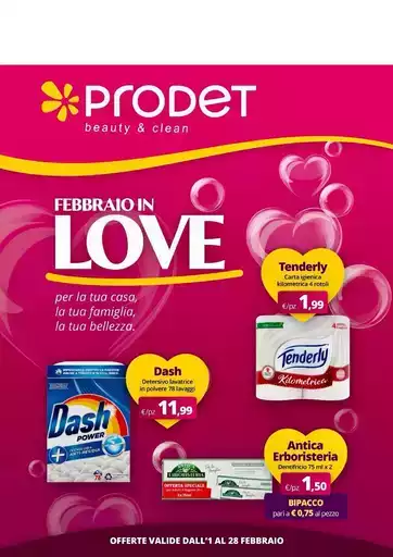 Offerte valide dall'1 al 28 febbraio