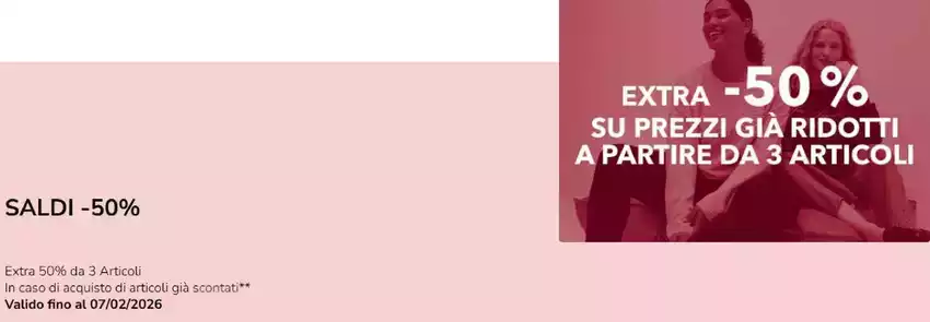 Saldi -50% Saldi -50%