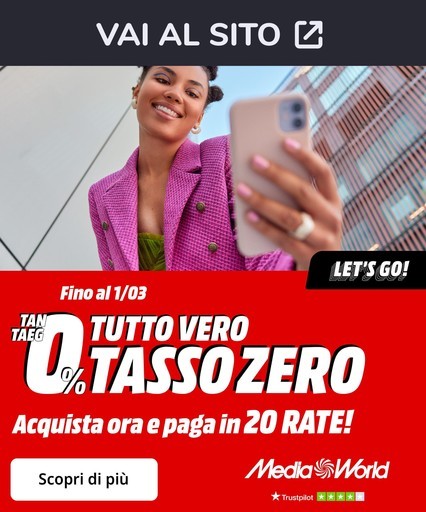 Tasso 0 da MediaWorld!