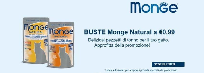 BUSTE Monge Natural a 0.99 euro
