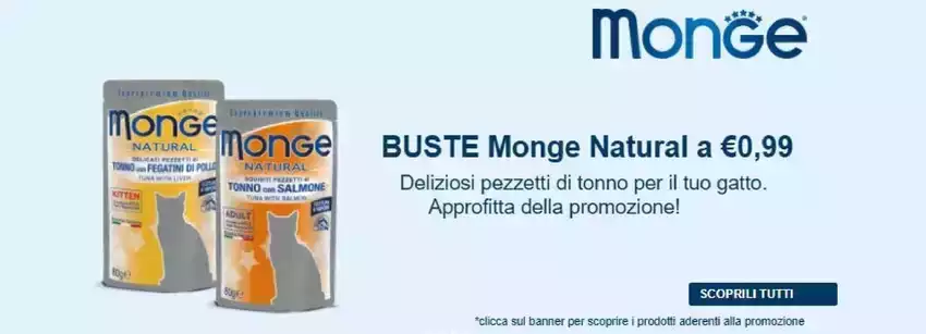 BUSTE Monge Natural a 0.99 euro