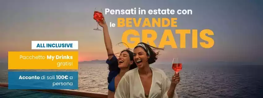 Pensati in estate con le Bevande Gratis Pensati in estate con le Bevande Gratis