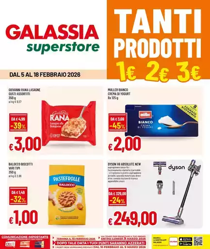 Tanti prodotti a 1 - 2 - 3 €