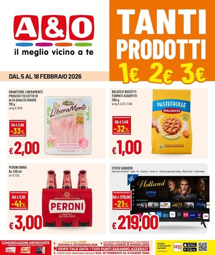 Tanti prodotti a 1 - 2 - 3 €