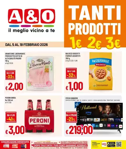 Tanti prodotti a 1 - 2 - 3 €