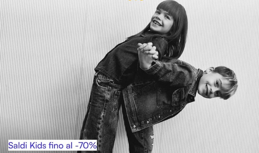 Saldi kids fino al -70%