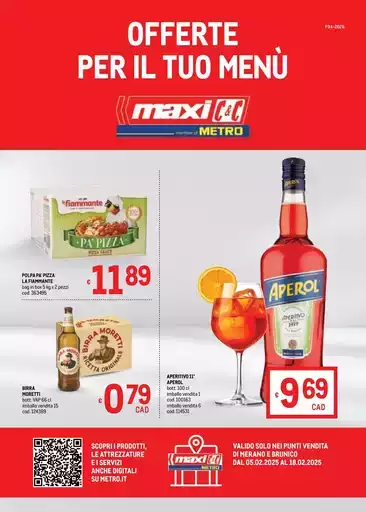 Offerte per il tuo Menù - MAXI